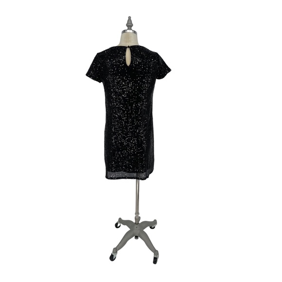 NWOT GB Girls | Little Black Big Girl Sequin Dress Size L - Picture 3 of 3